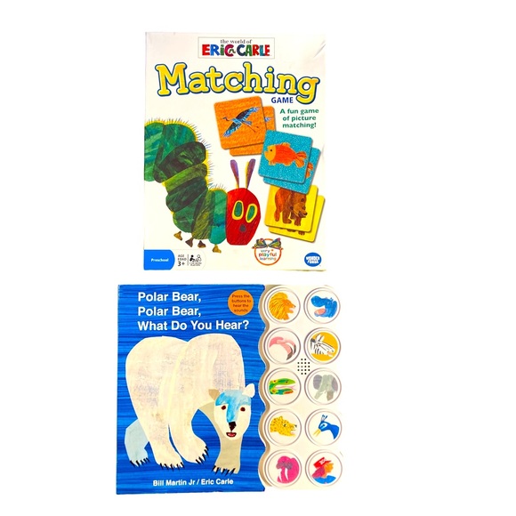 Eric Carle Other - Eric Carle Matching Game & Board Book, Polar Bear, Polar Bear, What Do You Hear?